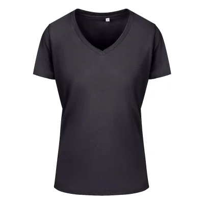 TARGET V LADY, ženska pamučna majica, v-izrez, 160 g/m2, tamno siva
