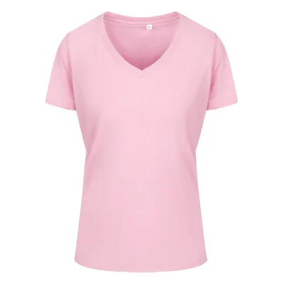 TARGET V LADY, ženska pamučna majica, v-izrez, 160 g/m2, roze