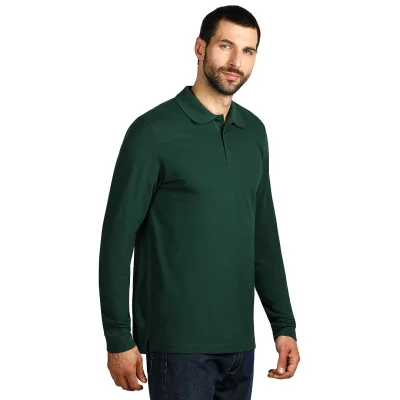 GATOR, pamučna polo majica dugih rukava, zelena