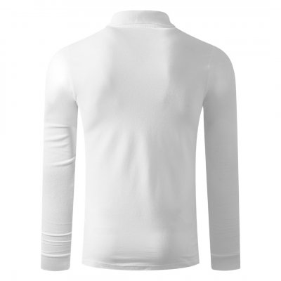 GATOR, pamučna polo majica dugih rukava, 200 g/m2, bela