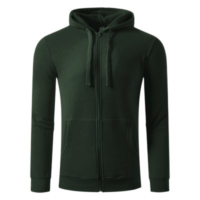 WINNER, dukserica sa kapuljačom i rajsferšlusom, 280 g/m2, zelena