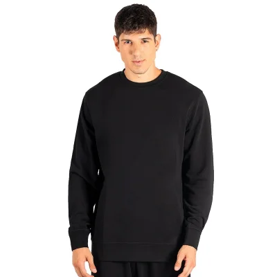 TERRY MEN, dukserica sa okruglim izrezom, 280 g/m2, crna