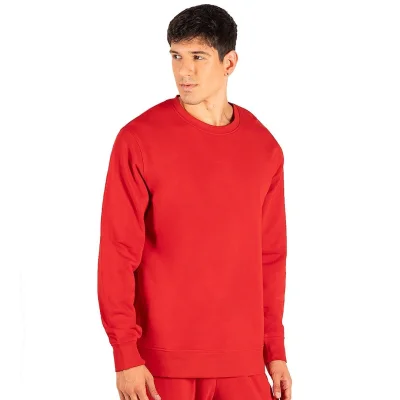 TERRY MEN, dukserica sa okruglim izrezom, 280 g/m2, crvena
