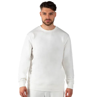 TERRY MEN, dukserica sa okruglim izrezom, 280 g/m2, krem-bela