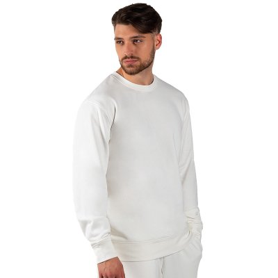 TERRY MEN, dukserica sa okruglim izrezom, 280 g/m2, krem-bela