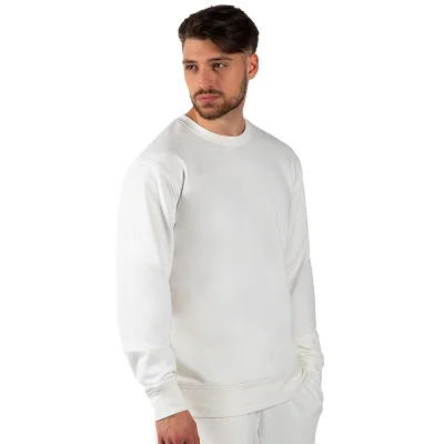 TERRY MEN, dukserica sa okruglim izrezom, 280 g/m2, krem-bela