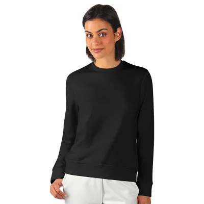 TERRY LADY, dukserica sa okruglim izrezom, 280 g/m2, crna