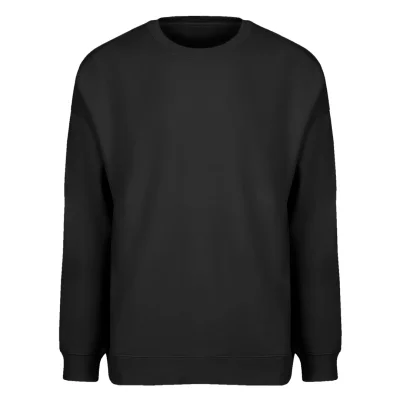 BIG, unisex široka dukserica od organskog pamuka, 300 g/m2, crna
