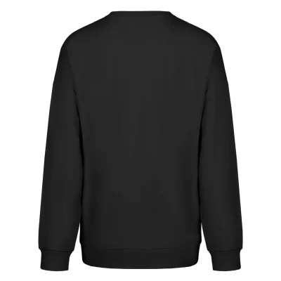 BIG, unisex široka dukserica od organskog pamuka, 300 g/m2, crna