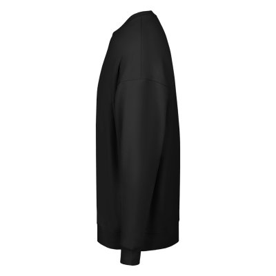 BIG, unisex široka dukserica od organskog pamuka, 300 g/m2, crna