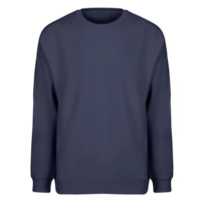 BIG, unisex široka dukserica od organskog pamuka, 300 g/m2, plava