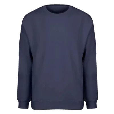 BIG, unisex široka dukserica od organskog pamuka, 300 g/m2, plava