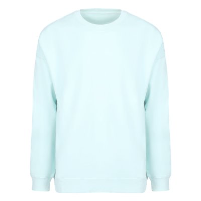 BIG, unisex široka dukserica od organskog pamuka, 300 g/m2, svetlo plava