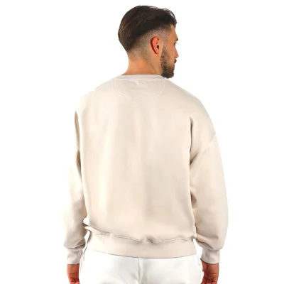 BIG, unisex široka dukserica od organskog pamuka, 300 g/m2, svetlo braon