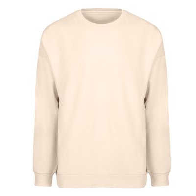 BIG, unisex široka dukserica od organskog pamuka, 300 g/m2, svetlo braon