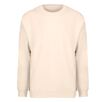 BIG, unisex široka dukserica od organskog pamuka, 300 g/m2, svetlo braon