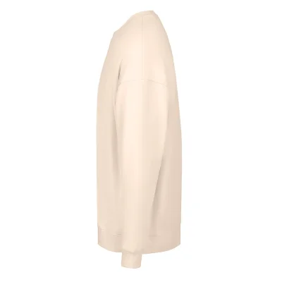 BIG, unisex široka dukserica od organskog pamuka, 300 g/m2, svetlo braon