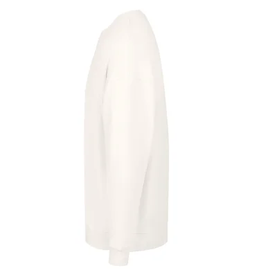 BIG, unisex široka dukserica od organskog pamuka, 300 g/m2, krem-bela