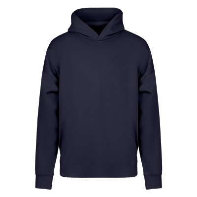 BIG HOODY, široka dukserica sa kapuljačom od organskog pamuka, 300 g/m2, plava