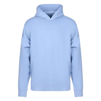BIG HOODY, široka dukserica sa kapuljačom od organskog pamuka, 300 g/m2, svetlo plava