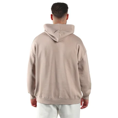 BIG HOODY, široka dukserica sa kapuljačom od organskog pamuka, 300 g/m2, svetlo braon