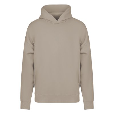 BIG HOODY, široka dukserica sa kapuljačom od organskog pamuka, 300 g/m2, svetlo braon