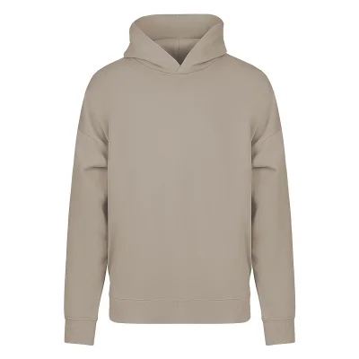BIG HOODY, široka dukserica sa kapuljačom od organskog pamuka, 300 g/m2, svetlo braon