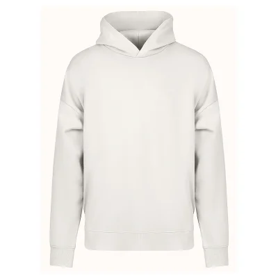BIG HOODY, široka dukserica sa kapuljačom od organskog pamuka, 300 g/m2, krem-bela