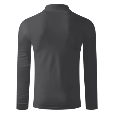 AZZURRO II LSL, pamučna polo majica dugih rukava, 180 g/m2, tamno siva