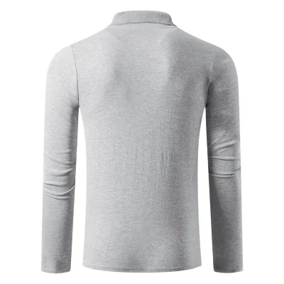 AZZURRO II LSL, pamučna polo majica dugih rukava, 180 g/m2, pepeljasta