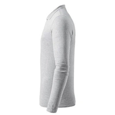 AZZURRO II LSL, pamučna polo majica dugih rukava, 180 g/m2, pepeljasta
