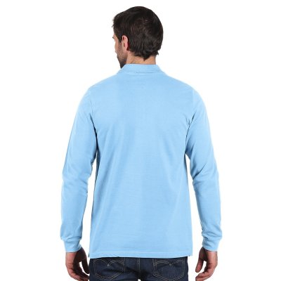 AZZURRO II LSL, pamučna polo majica dugih rukava, 180 g/m2, svetlo plava