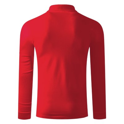 AZZURRO II LSL, pamučna polo majica dugih rukava, 180 g/m2, crvena