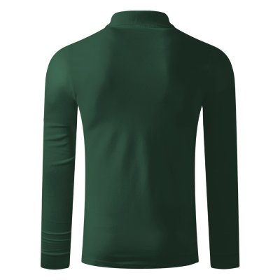 AZZURRO II LSL, pamučna polo majica dugih rukava, 180 g/m2, tamno zelena