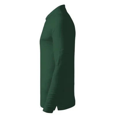 AZZURRO II LSL, pamučna polo majica dugih rukava, 180 g/m2, tamno zelena