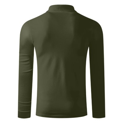 AZZURRO II LSL, pamučna polo majica dugih rukava, 180 g/m2, maslinasta