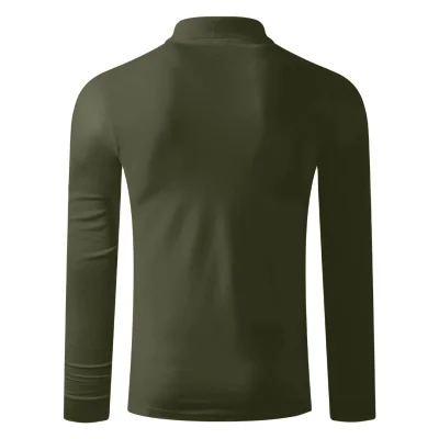 AZZURRO II LSL, pamučna polo majica dugih rukava, 180 g/m2, maslinasta