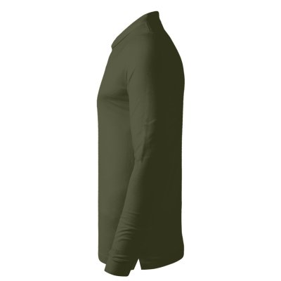 AZZURRO II LSL, pamučna polo majica dugih rukava, 180 g/m2, maslinasta