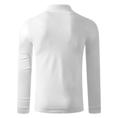 AZZURRO II LSL, pamučna polo majica dugih rukava, 180 g/m2, bela