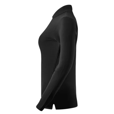 SUNNY LSL, ženska pamučna polo majica dugih rukava, 180 g/m2, crna