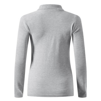 SUNNY LSL, ženska pamučna polo majica dugih rukava, 180 g/m2, pepeljasta