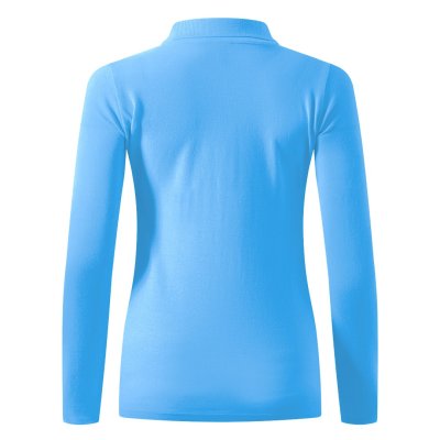 SUNNY LSL, ženska pamučna polo majica dugih rukava, 180 g/m2, svetlo plava
