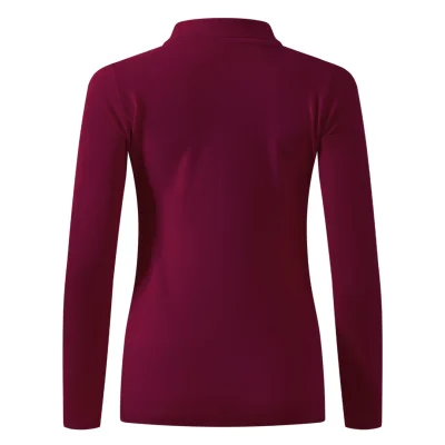 SUNNY LSL, ženska pamučna polo majica dugih rukava, 180 g/m2, bordo