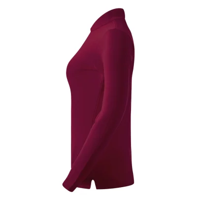 SUNNY LSL, ženska pamučna polo majica dugih rukava, 180 g/m2, bordo