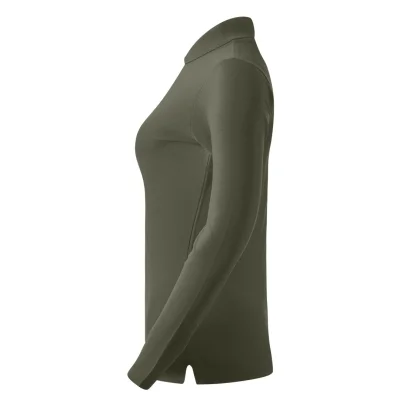 SUNNY LSL, ženska pamučna polo majica dugih rukava, 180 g/m2, maslinasta