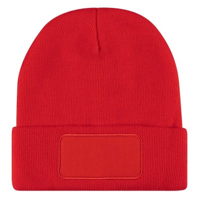 ANDI, zimska kapa sa istaknutim delom za brendiranje, crvena