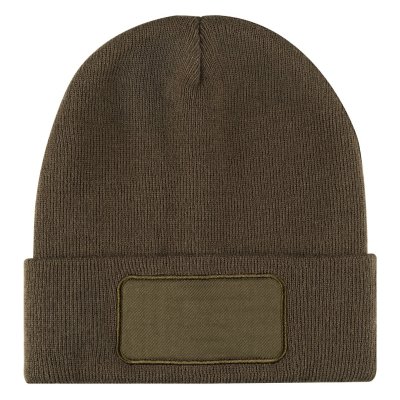 ANDI, zimska kapa sa istaknutim delom za brendiranje, maslinasta