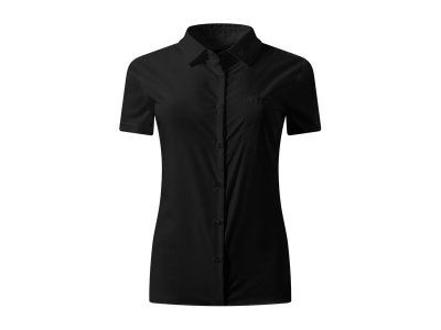 BUSINESS SSL WOMEN, ženska košulja kratkih rukava, crna