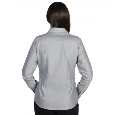 OXFORD LSL WOMEN, ženska košulja dugih rukava, siva