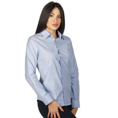 OXFORD LSL WOMEN, ženska košulja dugih rukava, svetlo plava